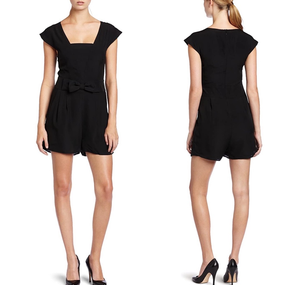 Ted Baker London Black Grethun Bow Playsuit Size 1